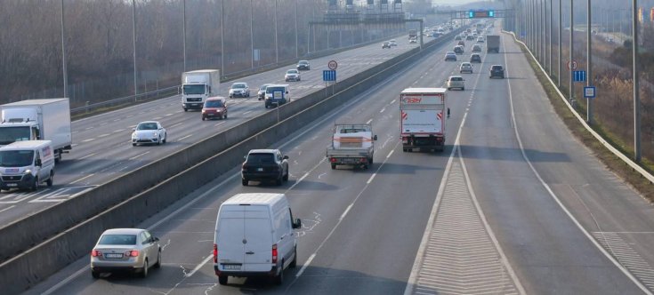 M7-es autópálya felülről