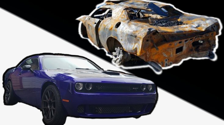 A Dodge Challenger Hellcat