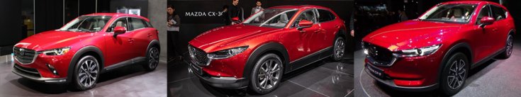 Mazda CX-3 2019 SUV, Mazda CX-30 SUV, Mazda CX-5 2019 SUV
