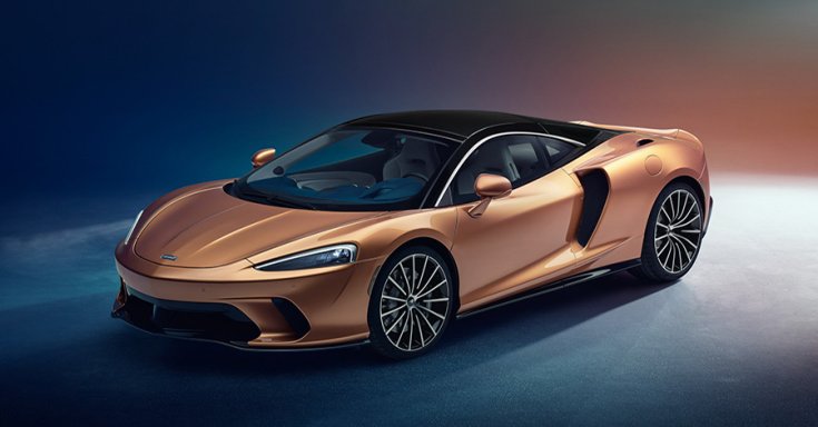 A McLaren GT elölről fotózva