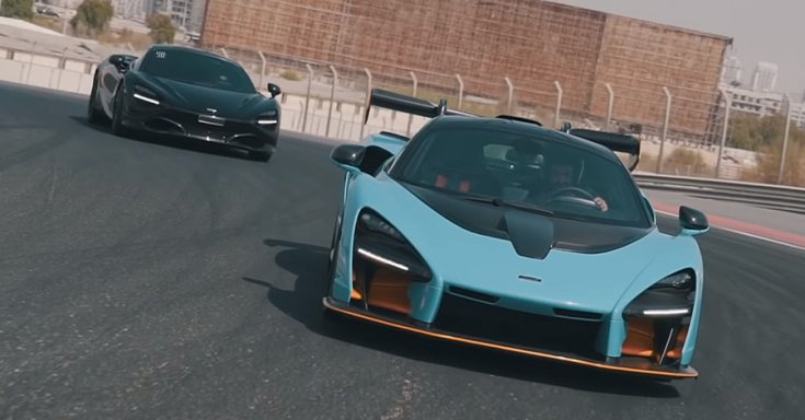 Nico Rosberg a McLaren Senna volánja mögött