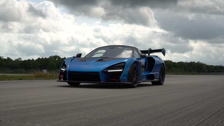 A McLaren Senna a kifutópályán