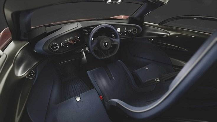 McLaren Speedtail Hyper GT Visionary látványterv beltér