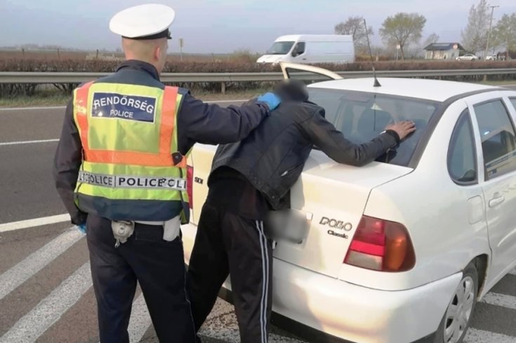 Az M3-as autópályán elkapták a férfit