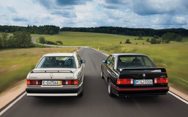 Mercedes 190E 2.3-16 és BMW M3 E30