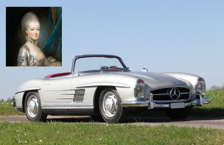 ezüst Mercedes-Benz 300 SL Roadster