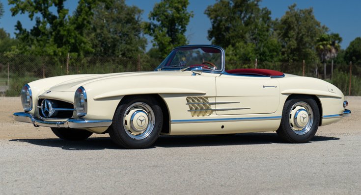 1961 Mercedes-Benz 300 SL Roadster tető nélkül