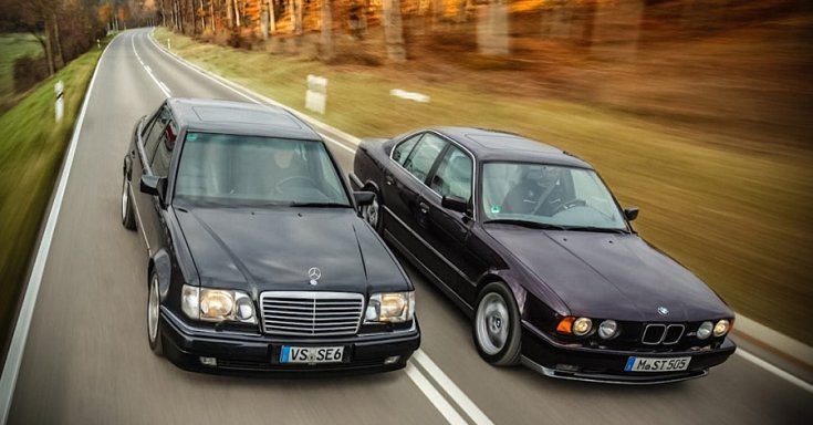 Mercedes 500E és BMW M5