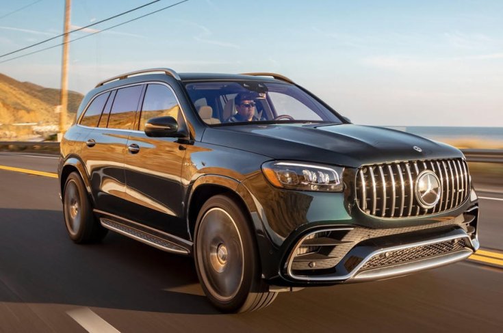 Mercedes-AMG GLS 63, országúton, féloldalról