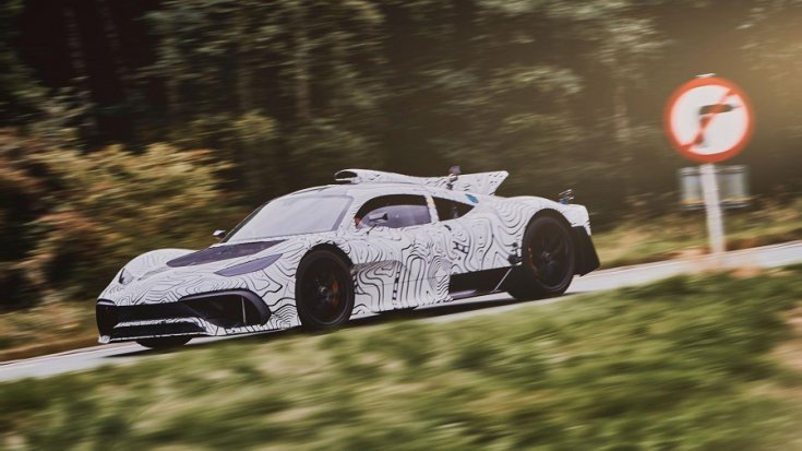Mercedes-AMG Project One álcázva, tesztelés közben