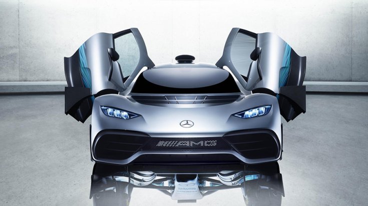 A Mercedes-AMG Project One elölről fotózva