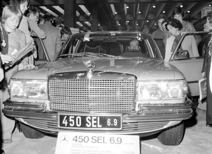 A W116-os Mercedes S-osztály csúcsváltozata a 450SEL 6.9