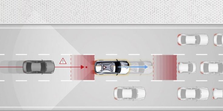 Mercedes-Benz GLE ESF2019 kísérleti jármű Pre-Safe Impulse Rear