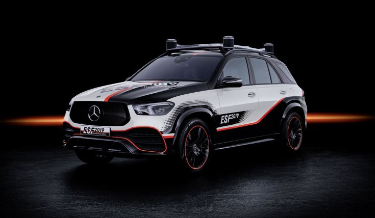 Mercedes-Benz GLE ESF2019 kísérleti jármű