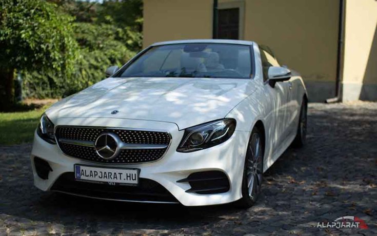 2018-as Mercedes E-osztály kabrió elölről