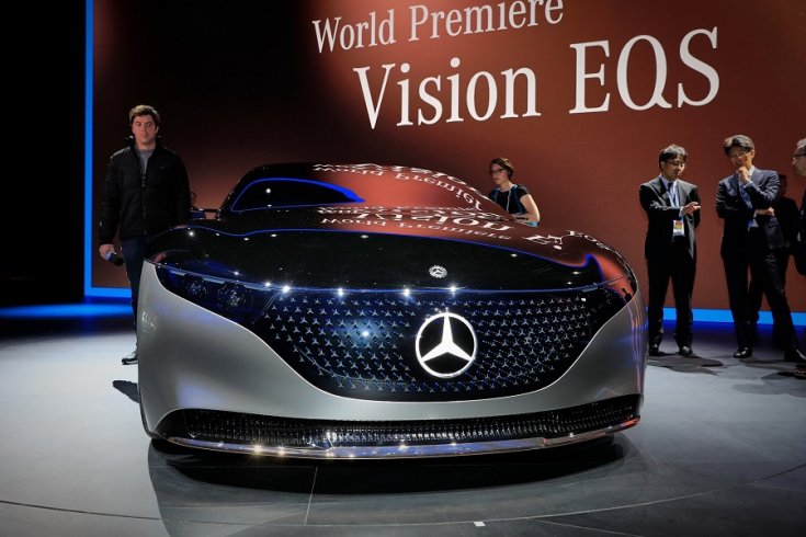 Mercedes-Benz EQS hátulja, Frankfurti Autószalon