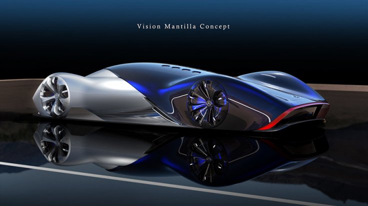 A Mercedes Vision Mantilla Concept hátulról