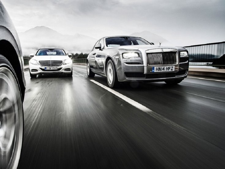 Mercedes S-osztály és a Rolls-Royce Phantom jelenlegi generációi