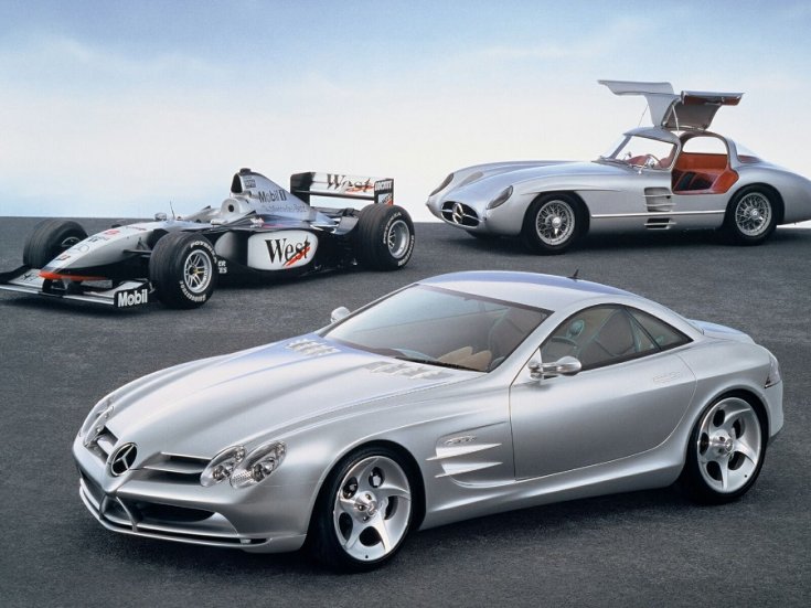 McLaren-Mercedes F1 autó, Mercedes-Benz 300 SLR, Mercedes-Benz SLR Vision Concept