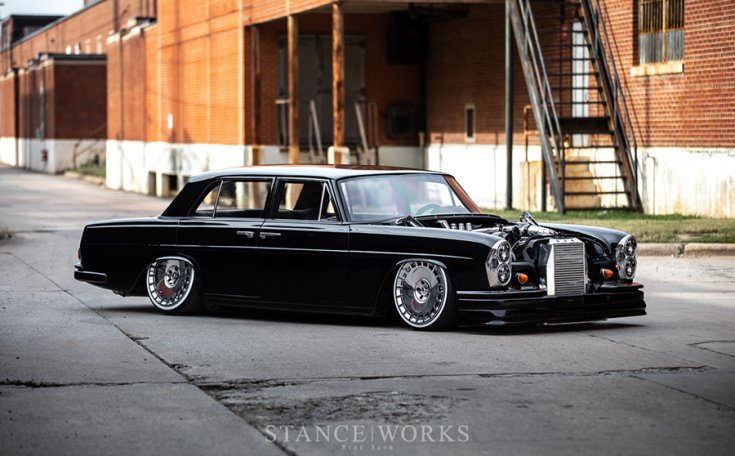 Mercedes W108 tuning elölről
