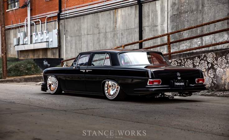 Mercedes W108 tuning hátulról