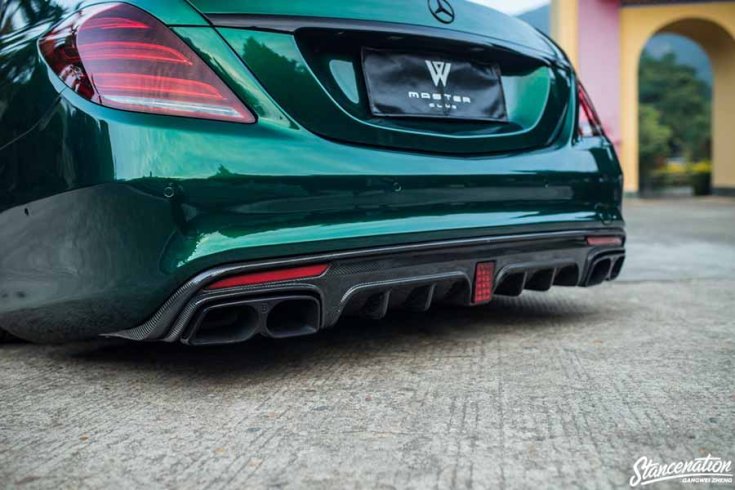 Mercedes W222 S-osztály tuning diffúzor