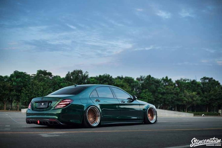 Mercedes W222 S-osztály tuning hátulról