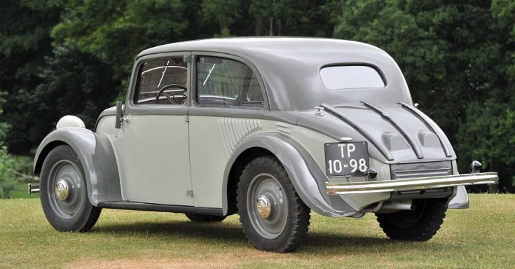 1934 Mercedes-Benz 130 H, szedán, szürke, oldalnézet