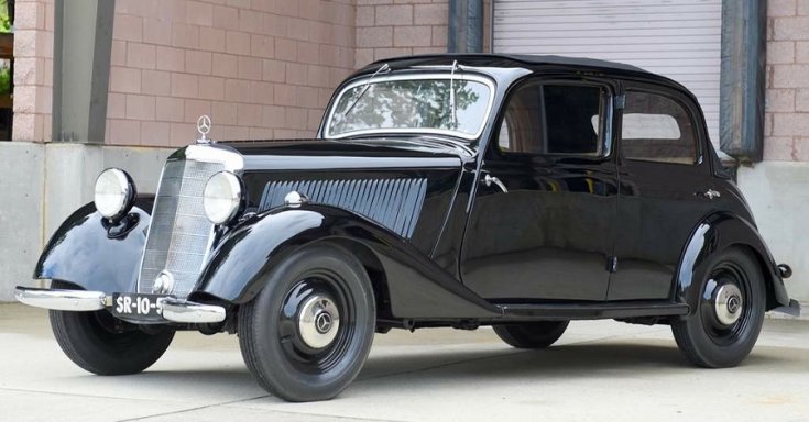 Mercedes-Benz 170 V, oldalnézet, fekete