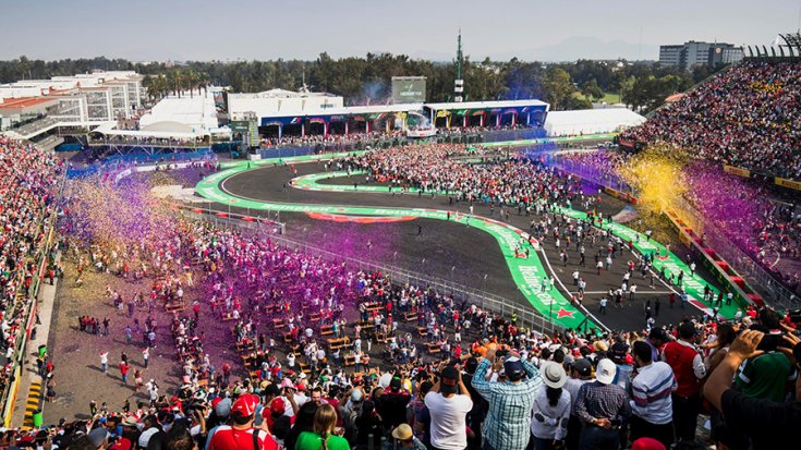 Az Autódromo Hermanos Rodríguez versenypálya egyik lelátója