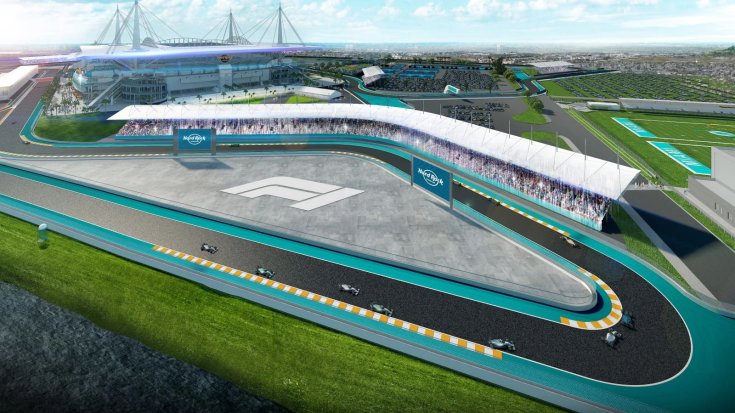 Miami Nagydíj F1-es látványkép