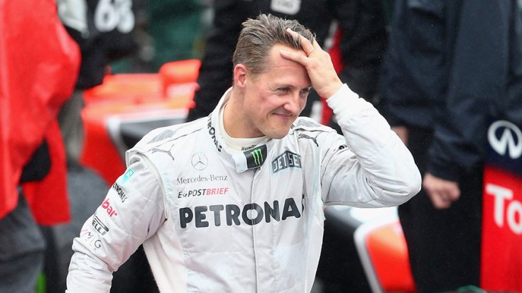 Michael Schumacher a Mercedes-es korszakában a paddockban