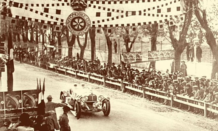 Mille Miglia autóverseny régen