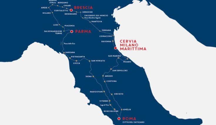 Mille Miglia útvonala