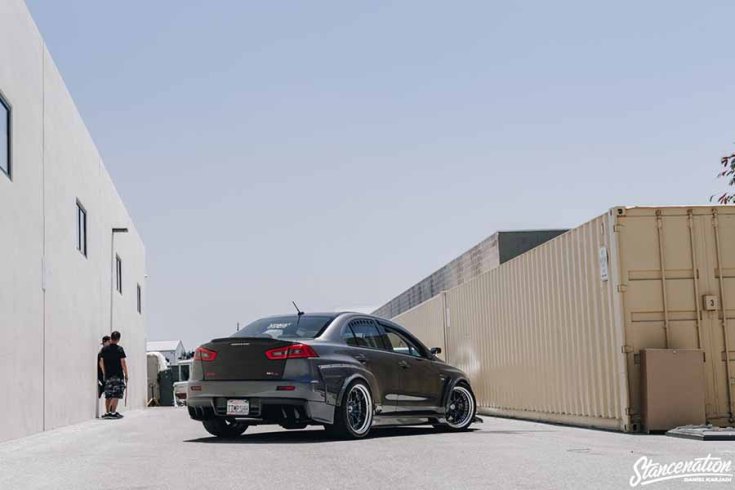Mitsubishi Lancer Evolution X tuning hátulról