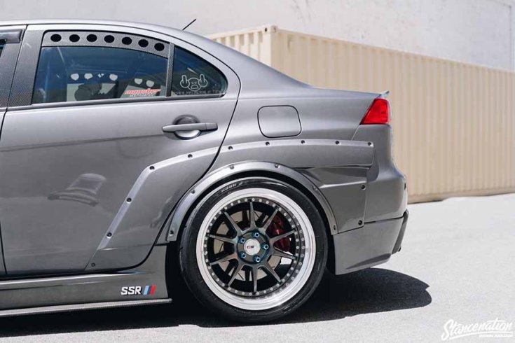 Mitsubishi Lancer Evolution X tuning sárvédő