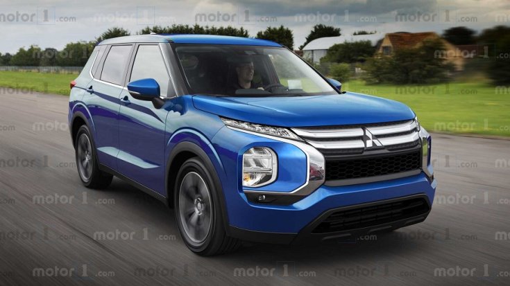 Mitsubishi Outlander kék színben