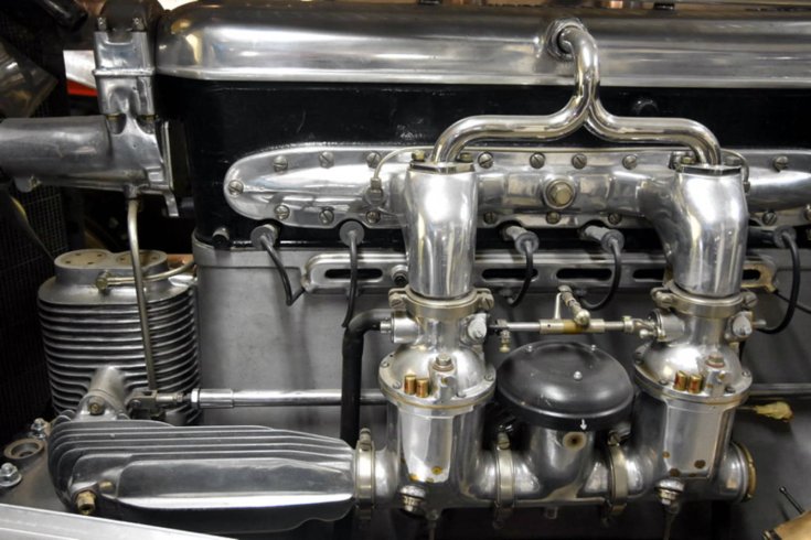 A Mercedes-Benz SSK motorja