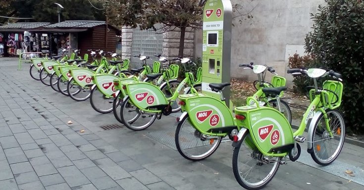 MOL Bubi állomás a Deák Ferenc térnél