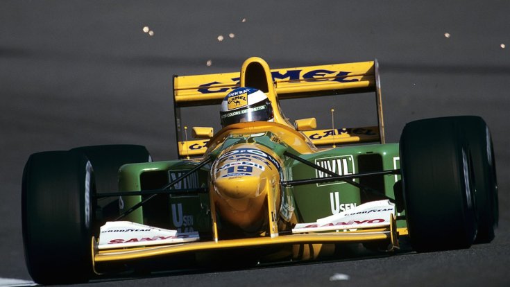 Michael Schumacher 1992-ben a Belga Nagydíjon