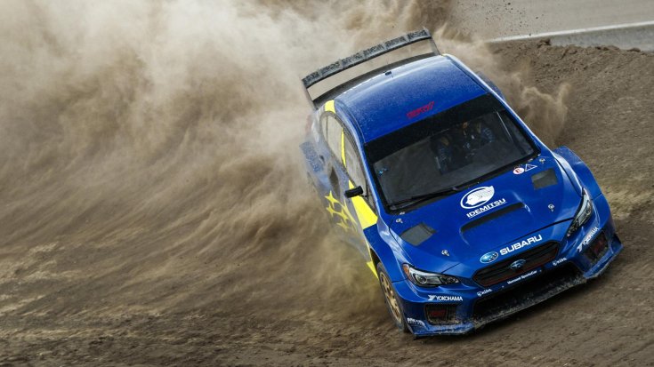 Subaru Impreza 2019 Nitro Rallycross WRC dizájn szemből