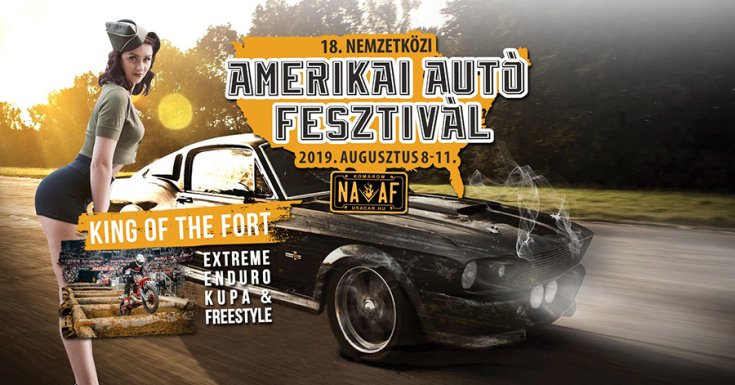 A Nemzetközi Amerikai Autó Fesztivál plakátja