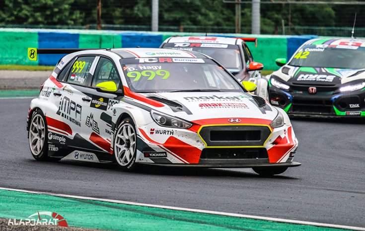 Nagy Dani a TCR hungaroringi futamán