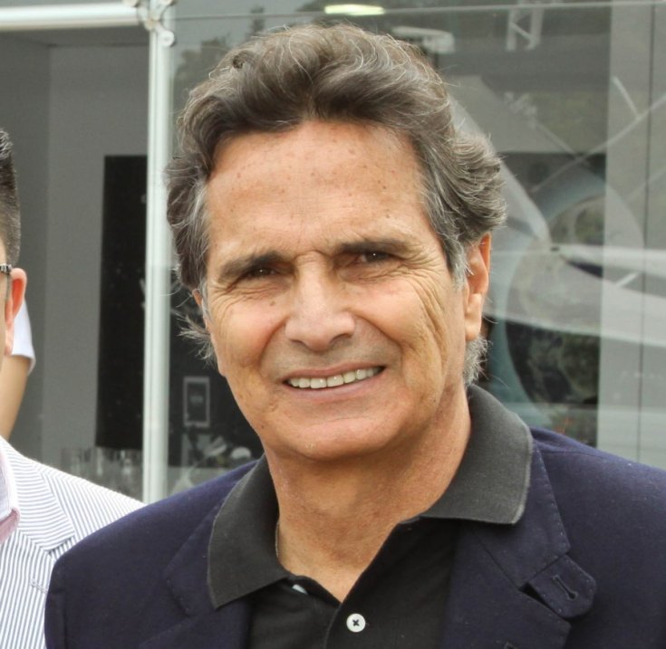 Nelson Piquet szemből fotózva