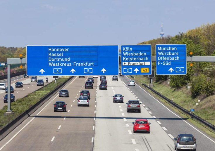 Német autópálya Frankfurt irányába