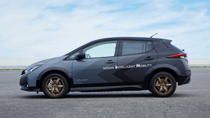 Nissan Leaf e+ oldalról