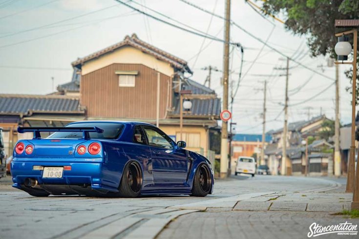 Nissan R34 GT-R tuning hátulról