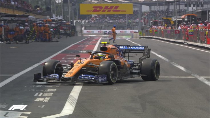 Lando Norris a boxban
