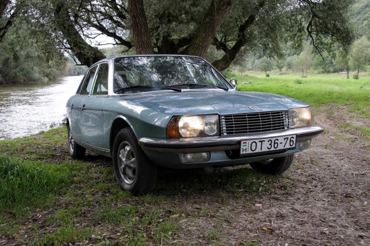 1967 1977 NSU Ro 80, Wankel Motor, német autó, kék, elölnézet, oldalról, jobbról