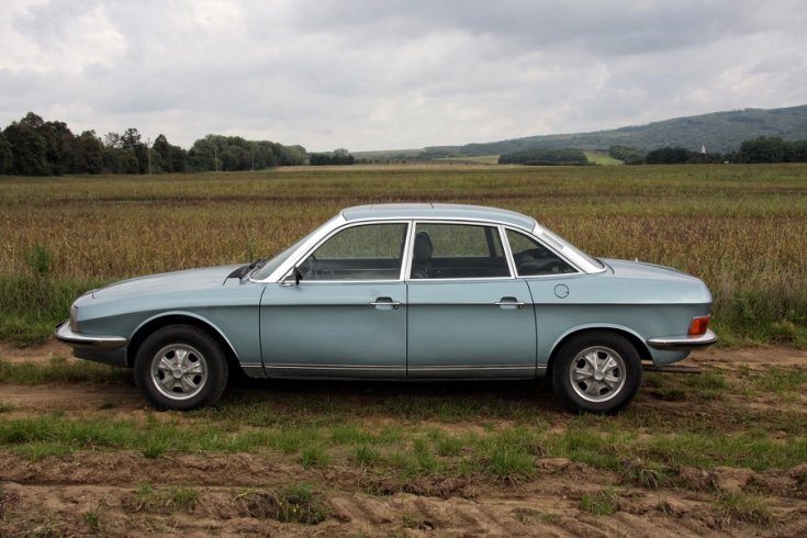 1967 1977 NSU Ro 80, Wankel Motor, német autó, kék, oldalnézet, balról